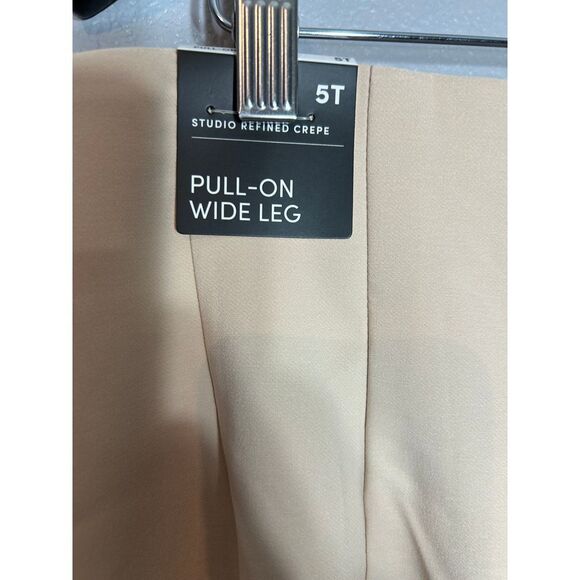 Studio by Torrid Pull On Wide Leg Refined Crepe Cream Women's Size 5 Tall - Picture 4 of 7